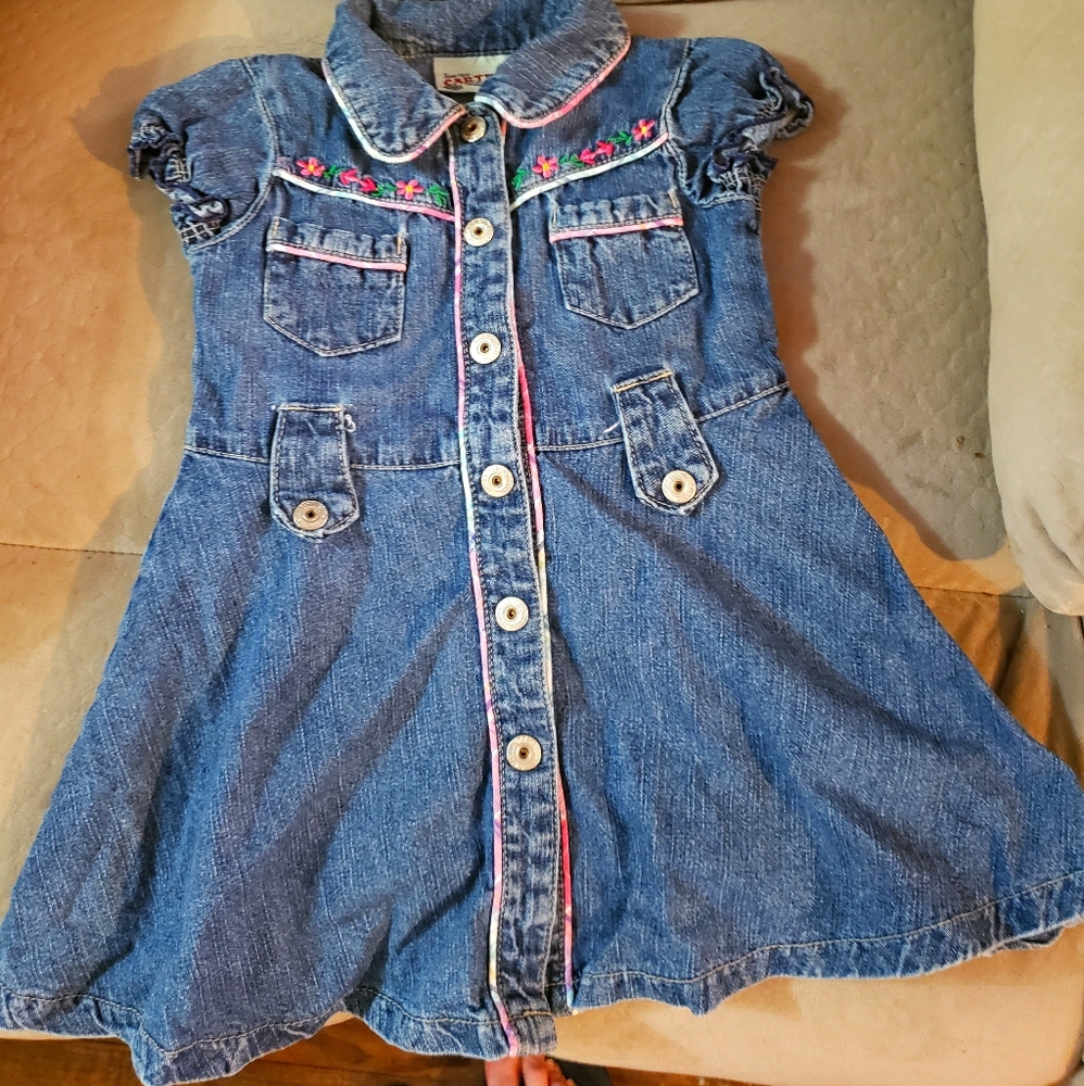 Cute denim dress for toddler (3T)